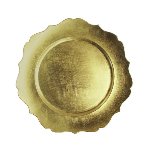 Gold Ruffle Charger