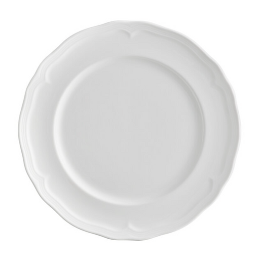 White Porcelain 10.5" Dinner Plate