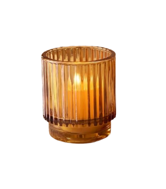 Amber Candle Holder