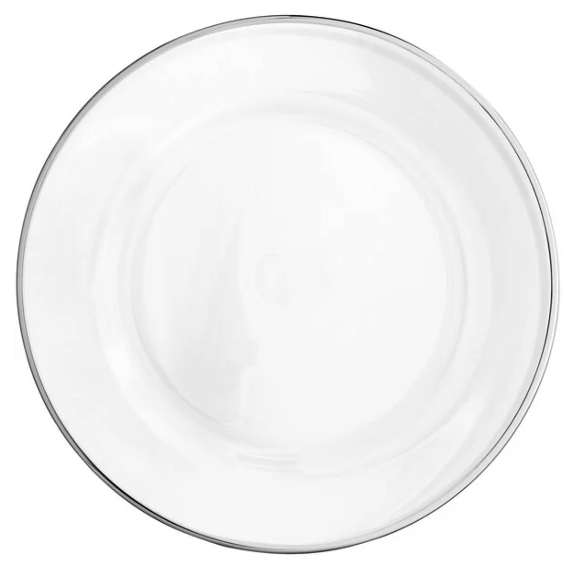 Silver Rimmed Charger