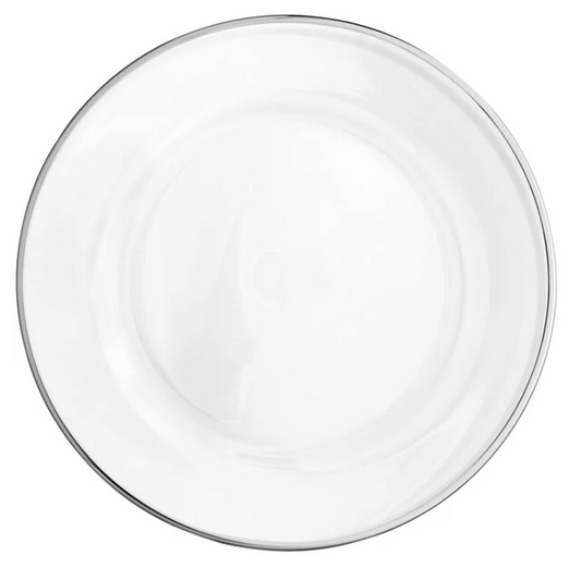 Silver Rimmed Charger