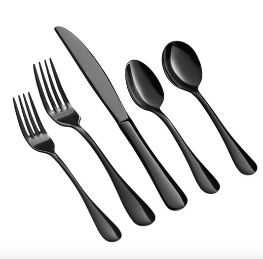 Black Utensil Set