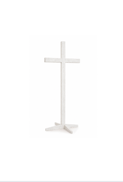 White Wooden Alter Cross